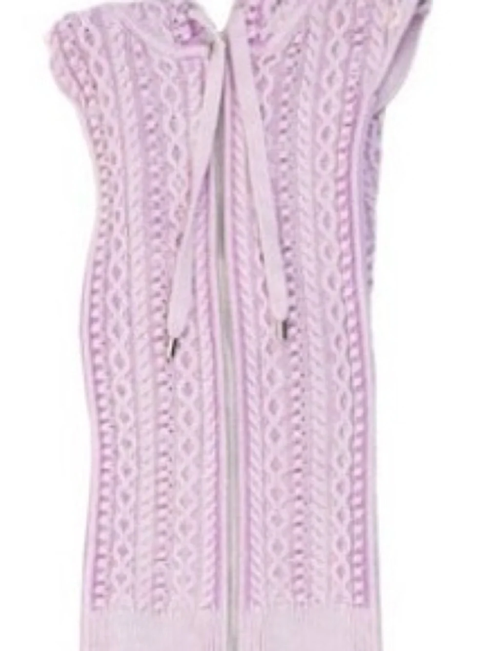 Rare Veronica Beard Lilac Dickey Cable-Knit Zip Front Sleeveless Top new - Picture 1 of 4